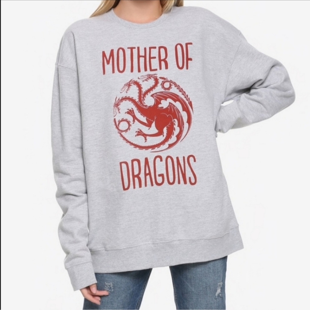 Game Of Thrones HBO Mother Of Dragons Sweatshirt EUC Unisex XL - Picture 5 of 10